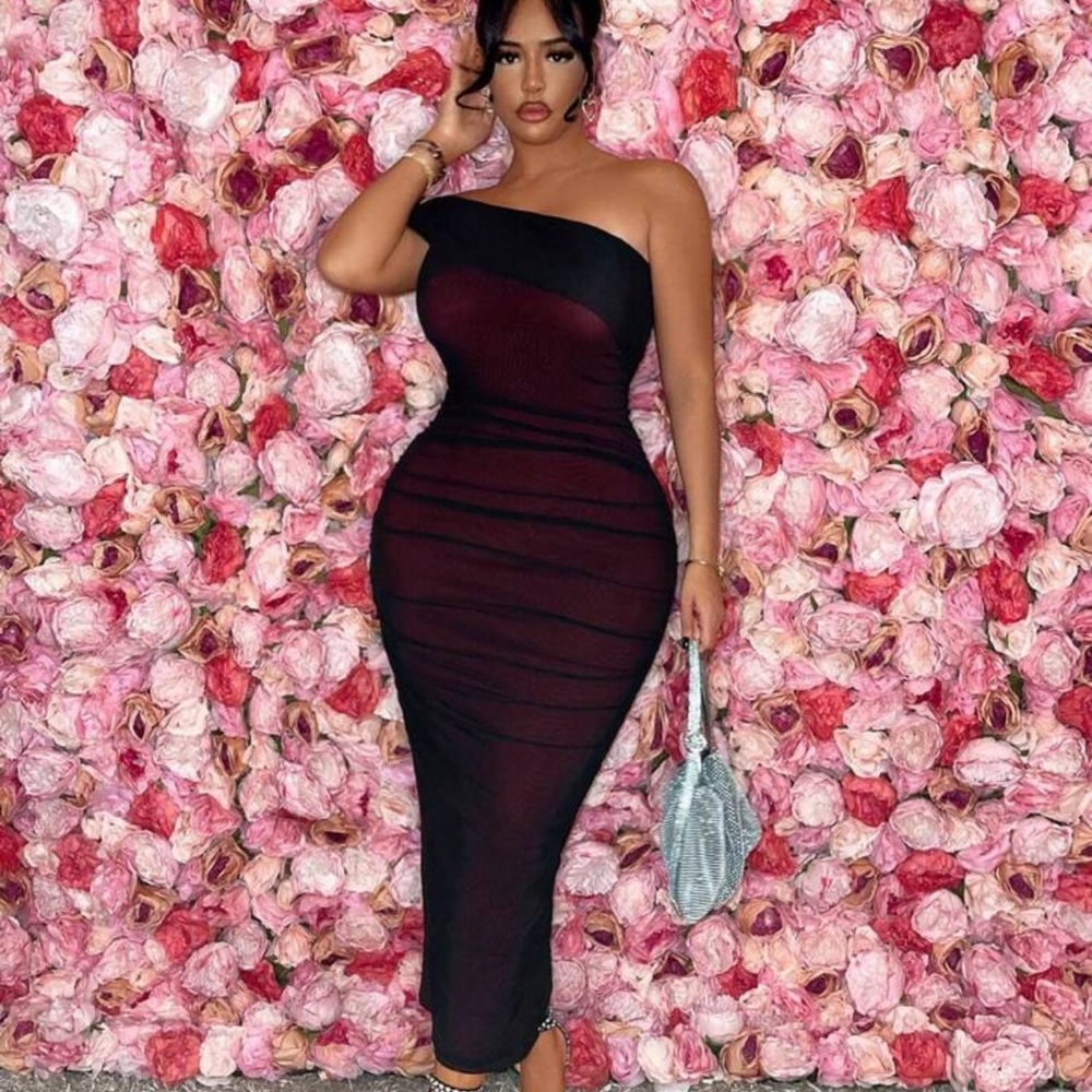 SHEIN Red Strapless Bodycon Cocktail Dress NEW in package Size 12